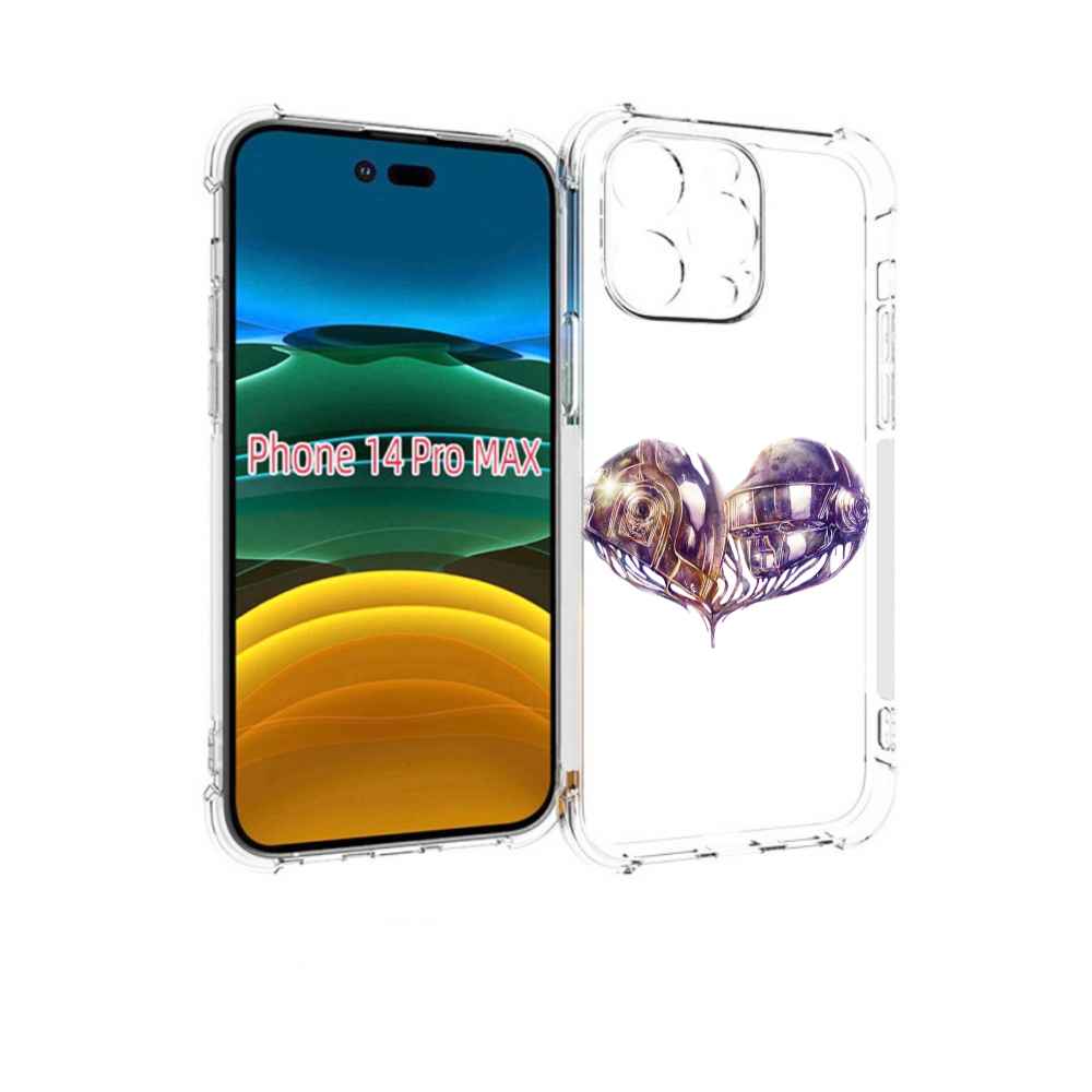 

Чехол MyPads сердце абстракция для iPhone 14 Pro Max, Прозрачный, Tocco