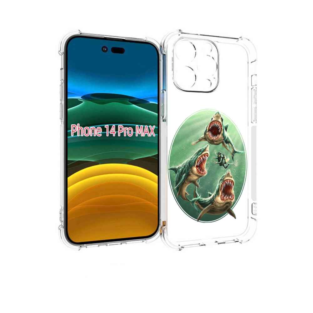 

Чехол MyPads синяя бездна для iPhone 14 Pro Max, Прозрачный, Tocco