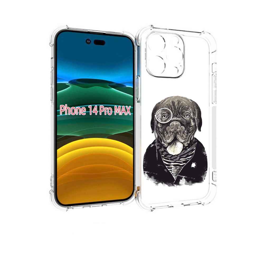 

Чехол MyPads солидный песик для iPhone 14 Pro Max, Прозрачный, Tocco