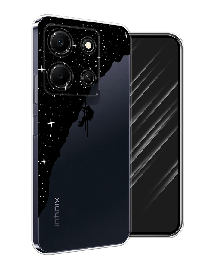 

Чехол Awog на Infinix Note 30i "Скалолаз в космосе", Черный;белый;бежевый, 3104350-4