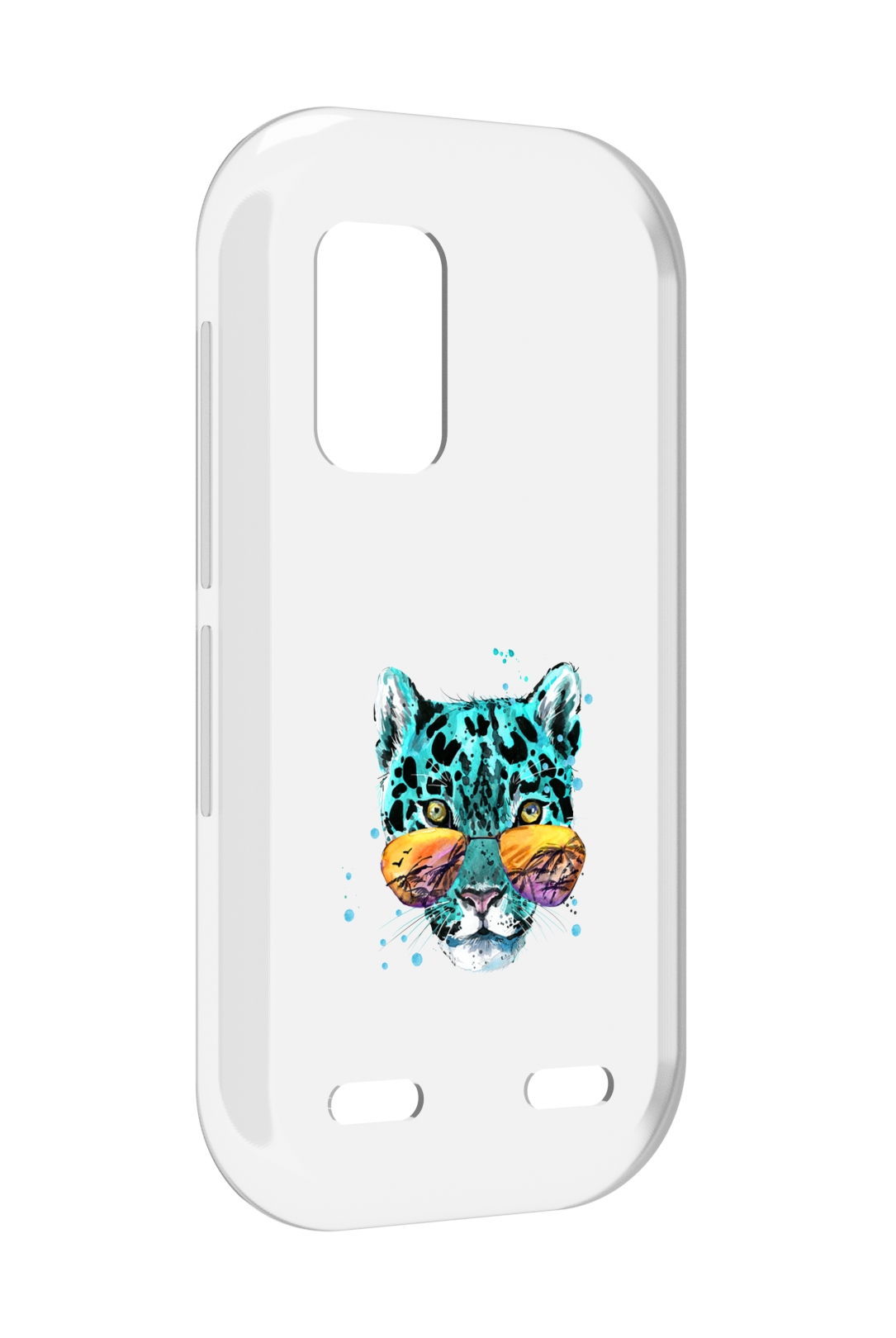 Чехол MyPads голубой лео для UleFone Armor X10 / X10 Pro