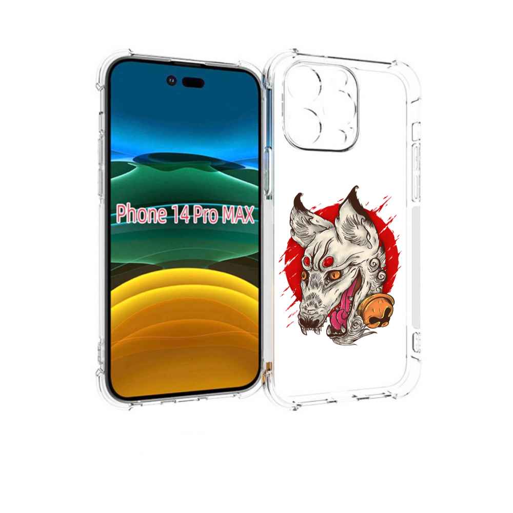 

Чехол MyPads страшная собака для iPhone 14 Pro Max, Прозрачный, Tocco