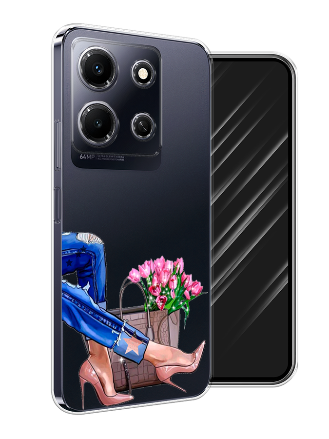 

Чехол Awog на Infinix Note 30i "Каблучки", Синий, 3104350-7