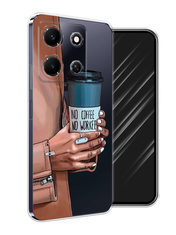 

Чехол Awog на Infinix Note 30i "No coffee", Синий;бежевый;коричневый, 3104350-7