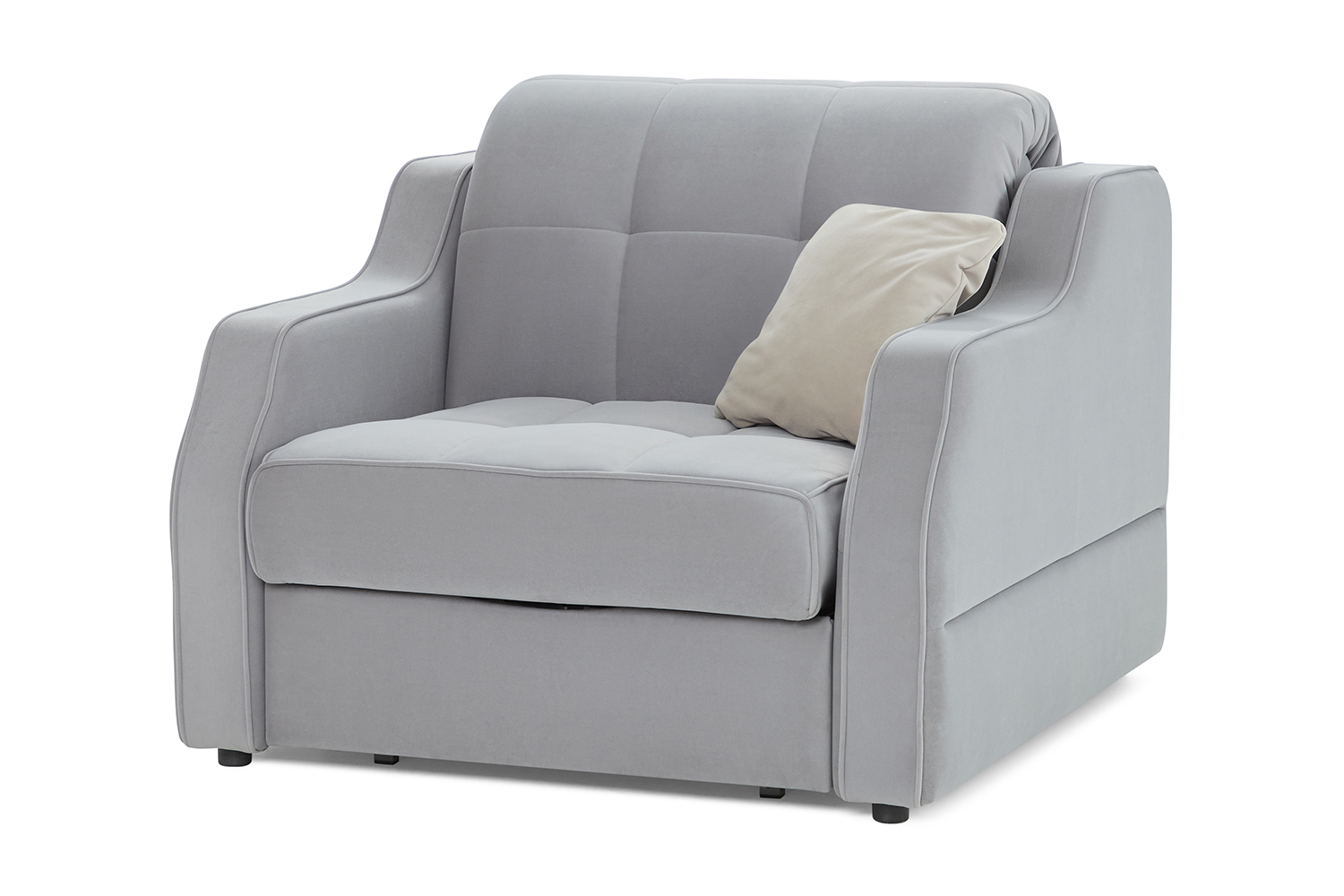 Кресло-кровать dreamart Рольф 80372406, серый/коричневый