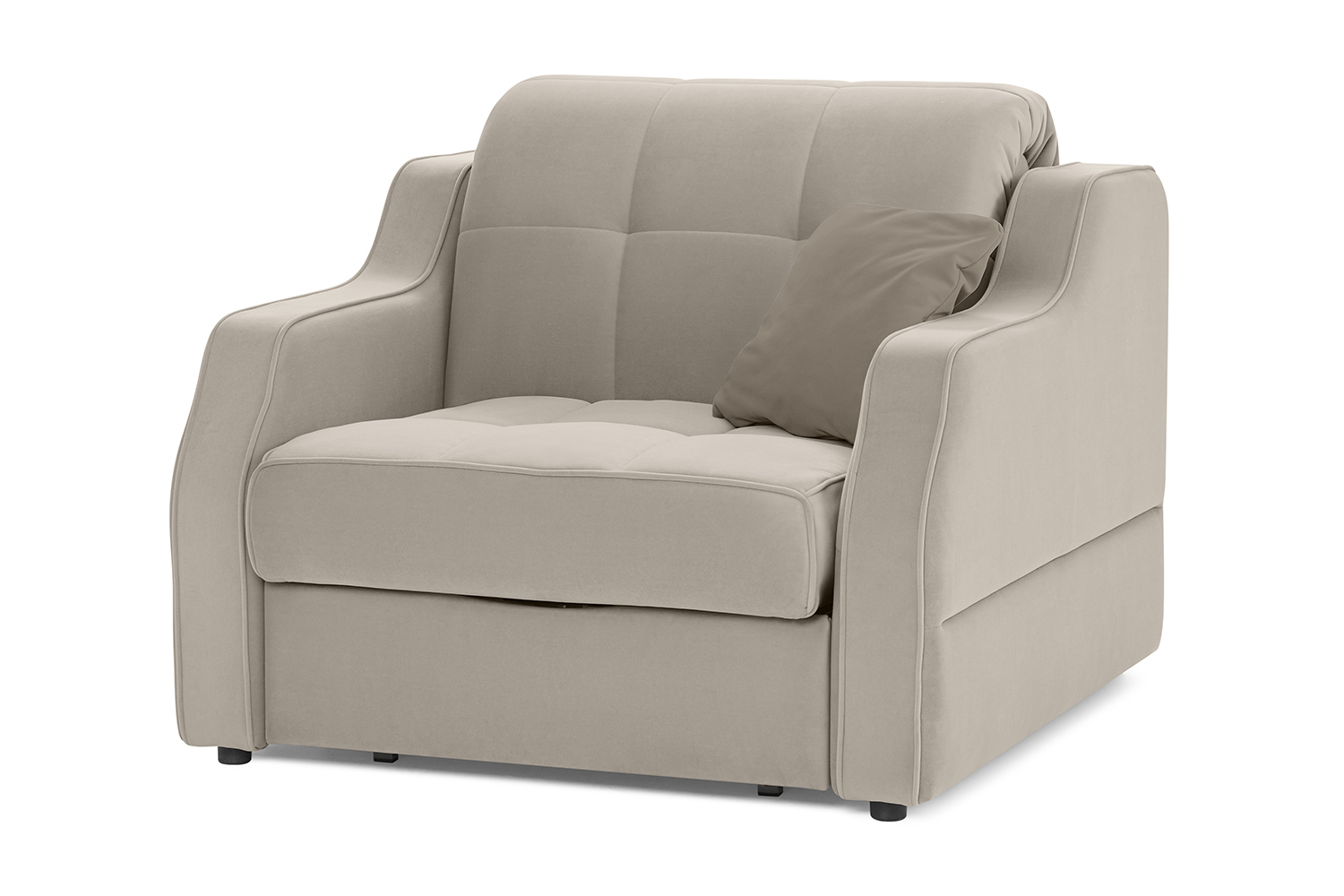 Кресло-кровать dreamart Рольф 80372407, бежевый/коричневый
