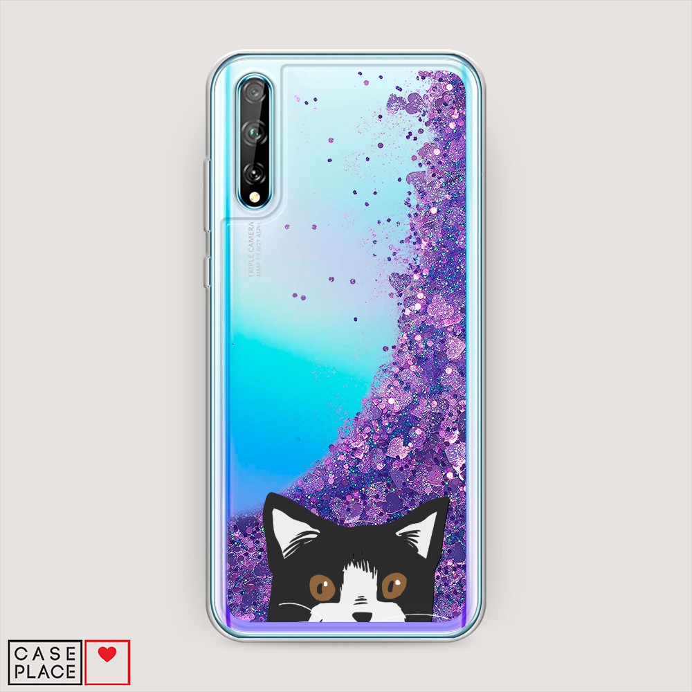 

Чехол Awog на Huawei Y8p/Huawei P Smart S "Подглядывающий кот", Разноцветный, 6103592-1