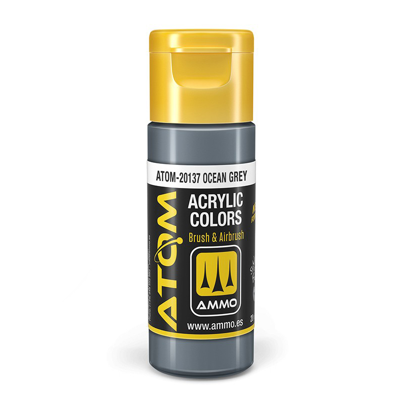 

Акриловая краска Ammo Mig Atom Color Океанический серый Ocean Grey ATOM20137
