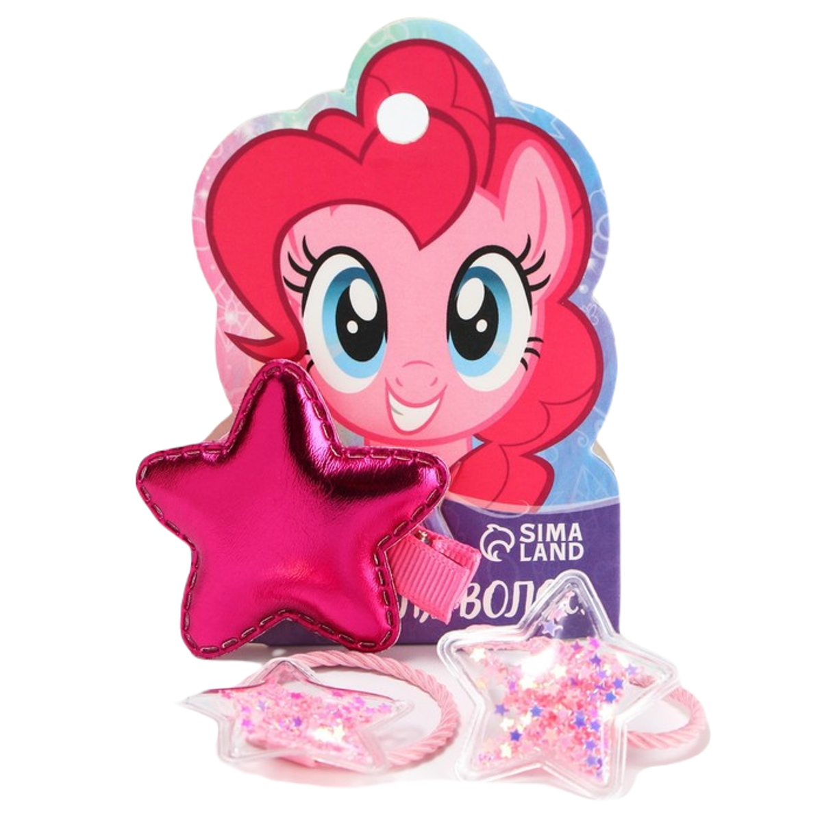 

Заколка женская Hasbro My Little Pony, прозрачный, розовый, My Little Pony