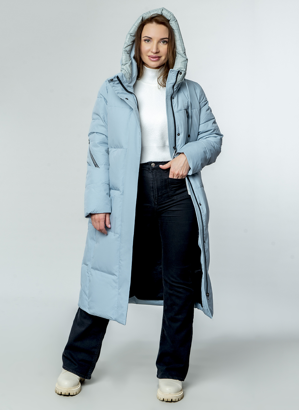 

Пальто женское Britt 58413 голубое 42 RU, 58413