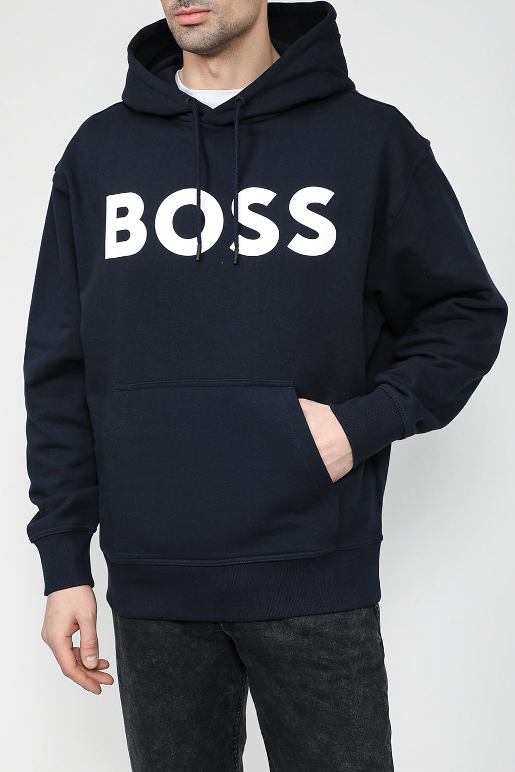 Худи мужское BOSS 50487134 синее 2XL