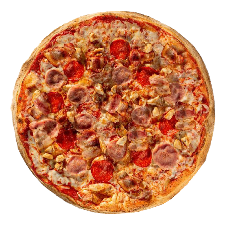 

Пицца Много лосося Мясная 910 г