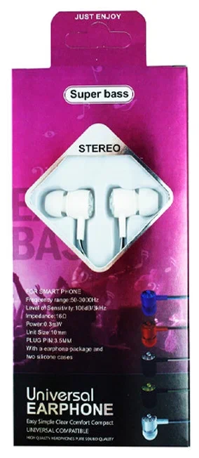 

Наушники Phone Accessories Stereo С Микрофоном 1 пара