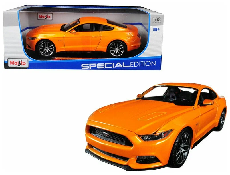 

Машинка металлическая Maisto 1:18 2015 Ford Mustang (оранжевый) 31197, 31197