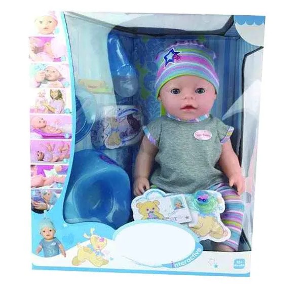 

Пупс Baby Love 030LBL функц. с кнопки, с аксесс. в коробке