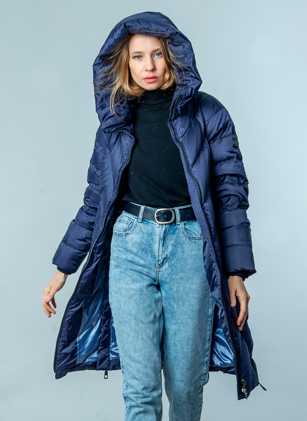 

Пуховик женский Каляев 58481 фиолетовый 44 RU, 58481