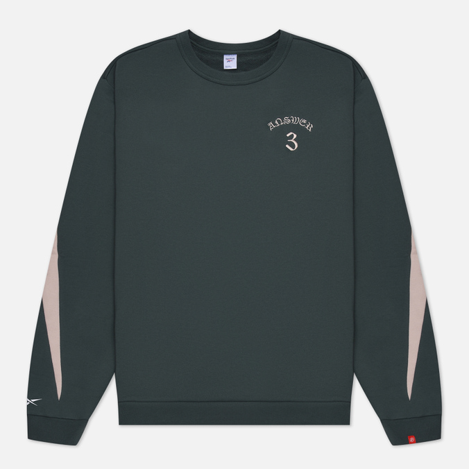 

Мужская толстовка Reebok LNY Crew Neck зелёный, Размер L, LNY Crew Neck