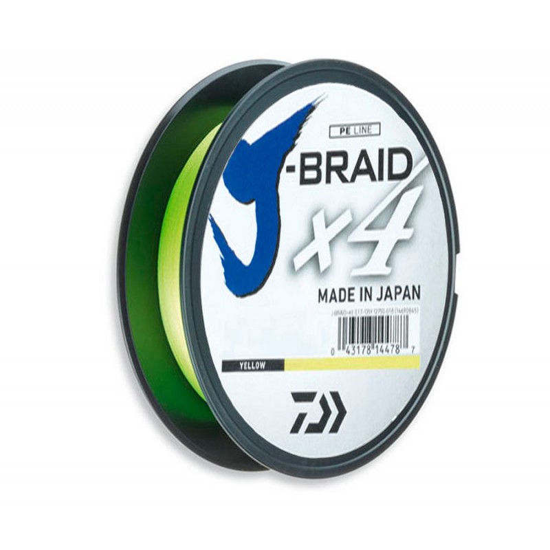 

Шнур DAIWA J-Braid x4 135м Yellow 0,13мм 5,9кг, 12740-013