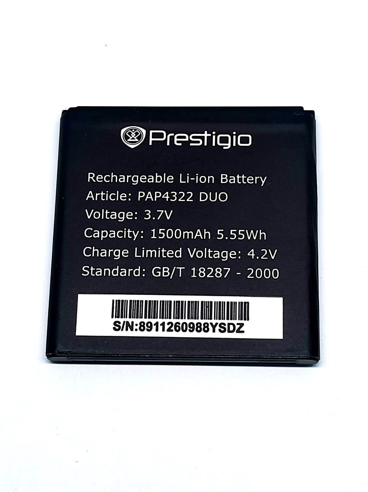 

Аккумулятор для телефона Prestigio PAP4322 мАч 1500