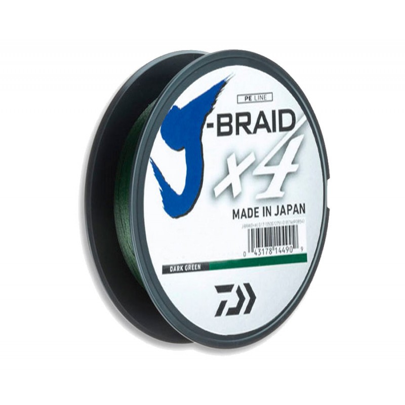

Шнур DAIWA J-Braid x4 135м Dark Green 0,17мм 8,4кг, 12741-017