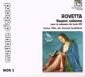 

ROVETTA. Vespro solenne, 1 CD