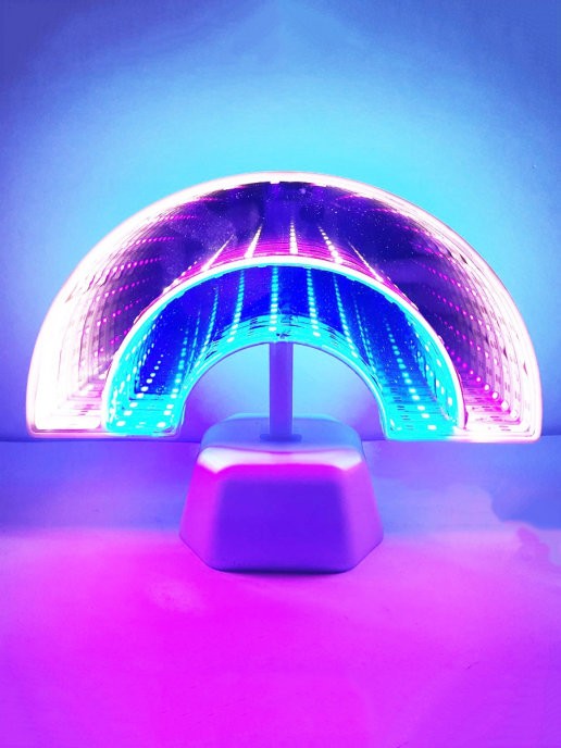 фото Светодиодная лампа-зеркало "радуга" (вид: радуга ) nobrand