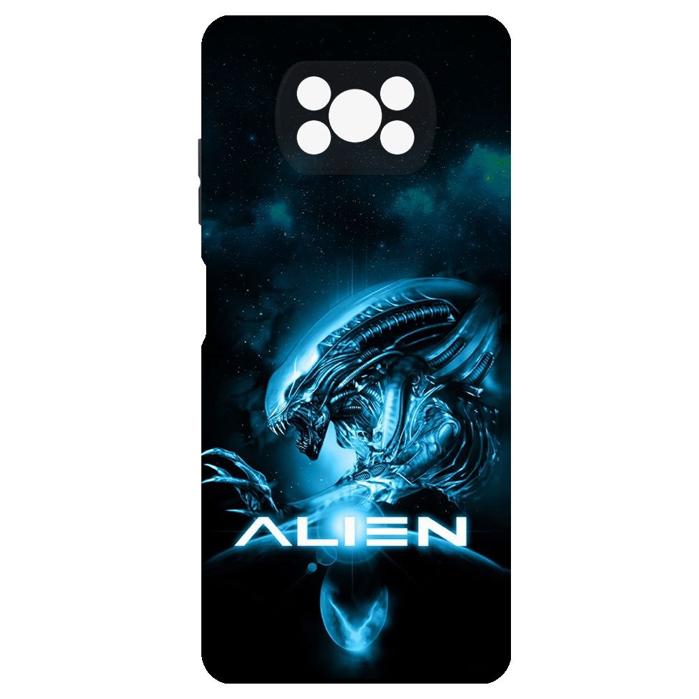 

Чехол-накладка Krutoff Soft Case Чужой. Космос для Xiaomi Poco X3 Pro черный
