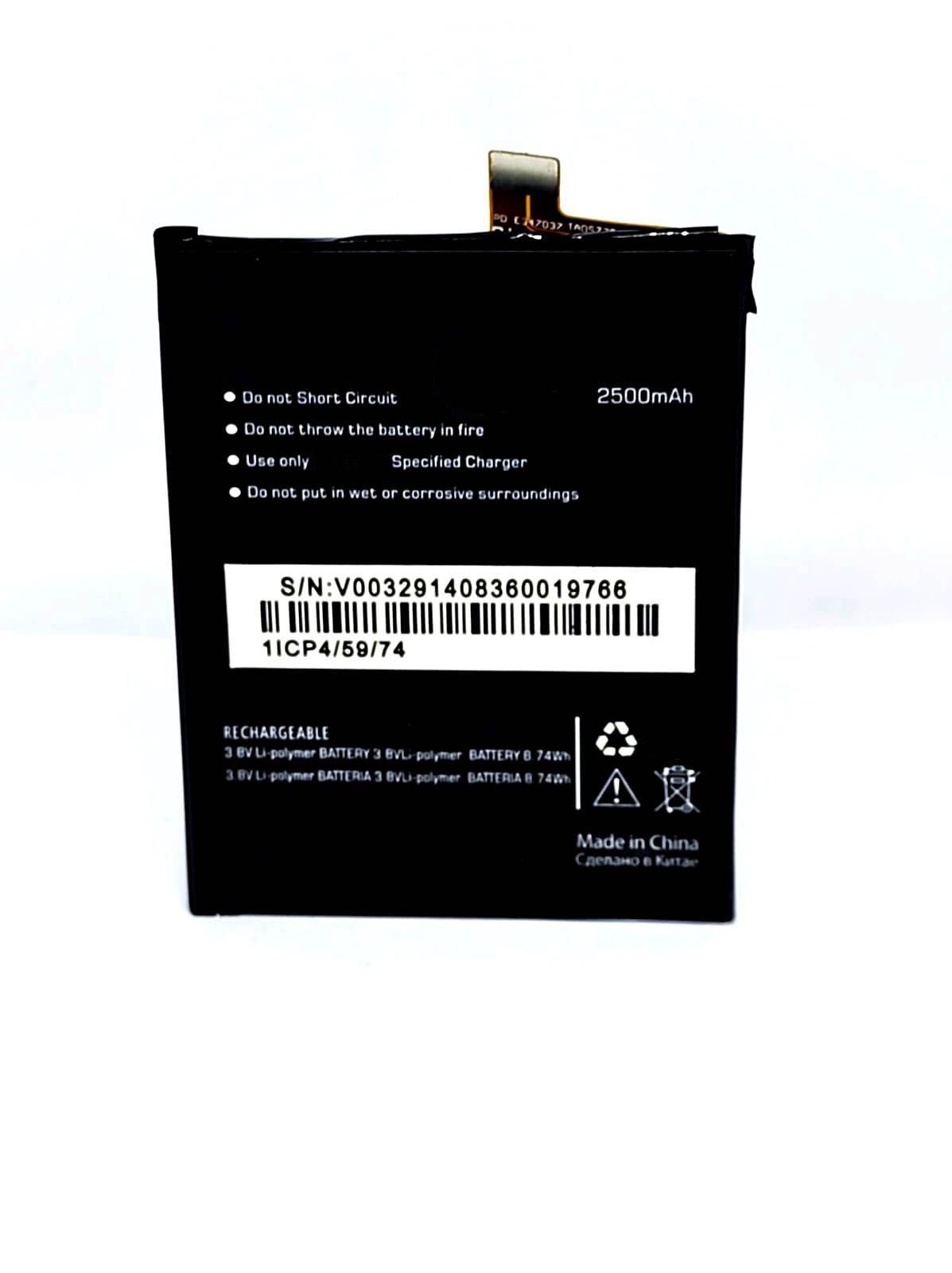 

Аккумулятор для телефона Micromax Q345 Canvas Selfie Lens мАч 2500