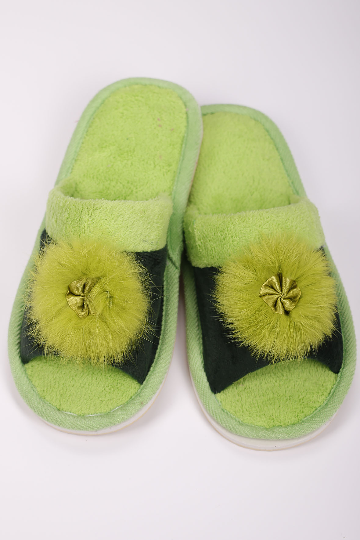 

Тапочки женские AlmondShop ТР-31 Е-34.С4 зеленые 36 RU, Зеленый, ТР-31 Е-34.С4