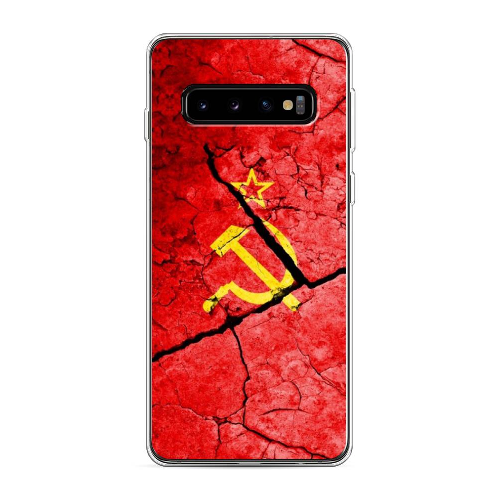 фото Силиконовый чехол "ссср" на samsung galaxy s10 awog