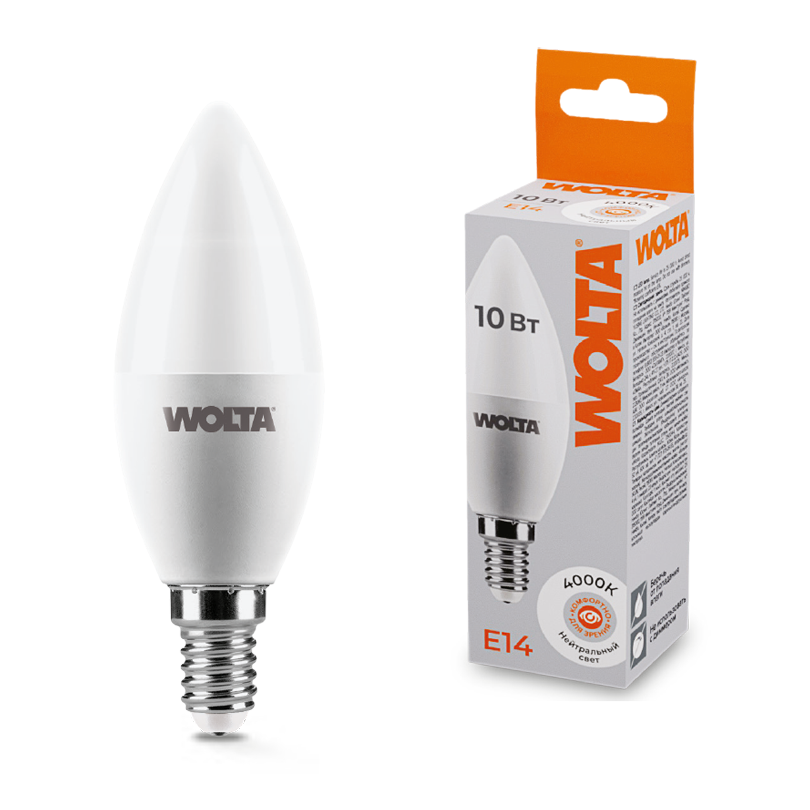 

Светодиодная лампа WOLTA 25SC10E14 10Вт 4000K E14