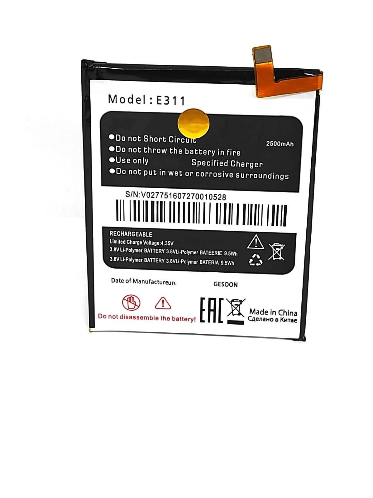 

Аккумулятор для телефона Micromax E311 CANVAS NITRO 2 мАч 2500