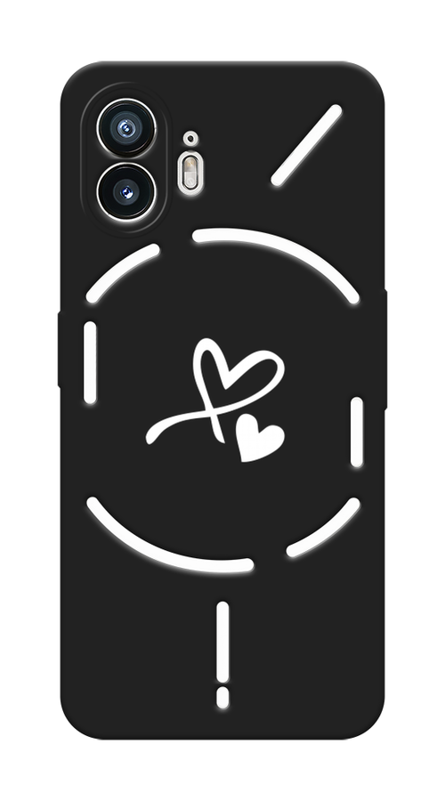 

Чехол Awog на Nothing Phone (2) "Сердечко минимализм", Белый, 3300252-1