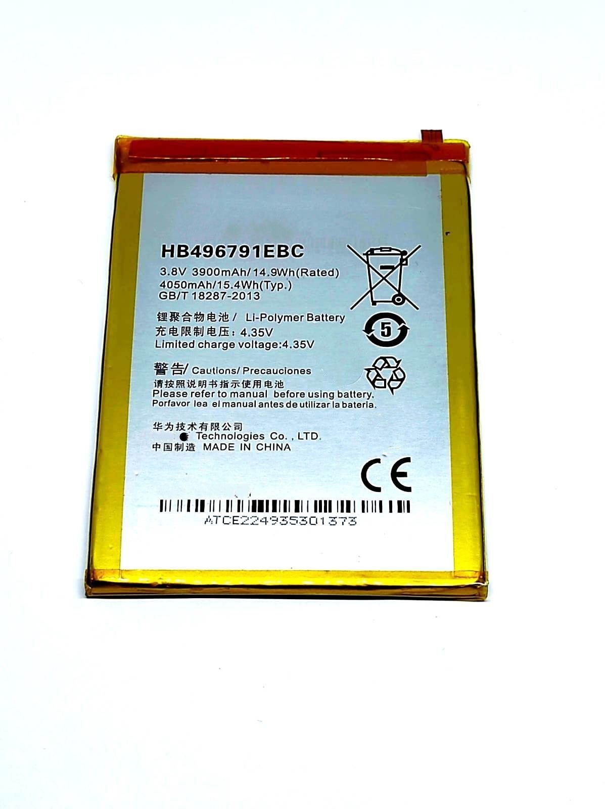 

Аккумулятор для телефона HB496791EBC Huawei Ascend Mate, Ascend Mate2 мАч 3900