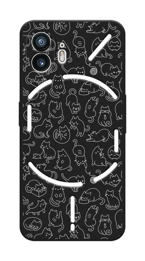 

Чехол Awog на Nothing Phone (2) "Шкодливые котики", Прозрачный;бежевый, 3300252-1