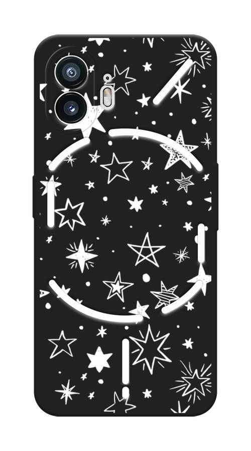 

Чехол Awog на Nothing Phone (2) "Звездочки графика белая", Прозрачный;белый, 3300252-1