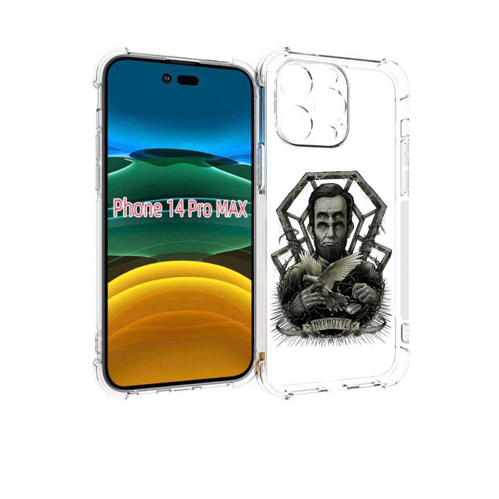 

Чехол MyPads франклин абстракция для iPhone 14 Pro Max, Прозрачный, Tocco