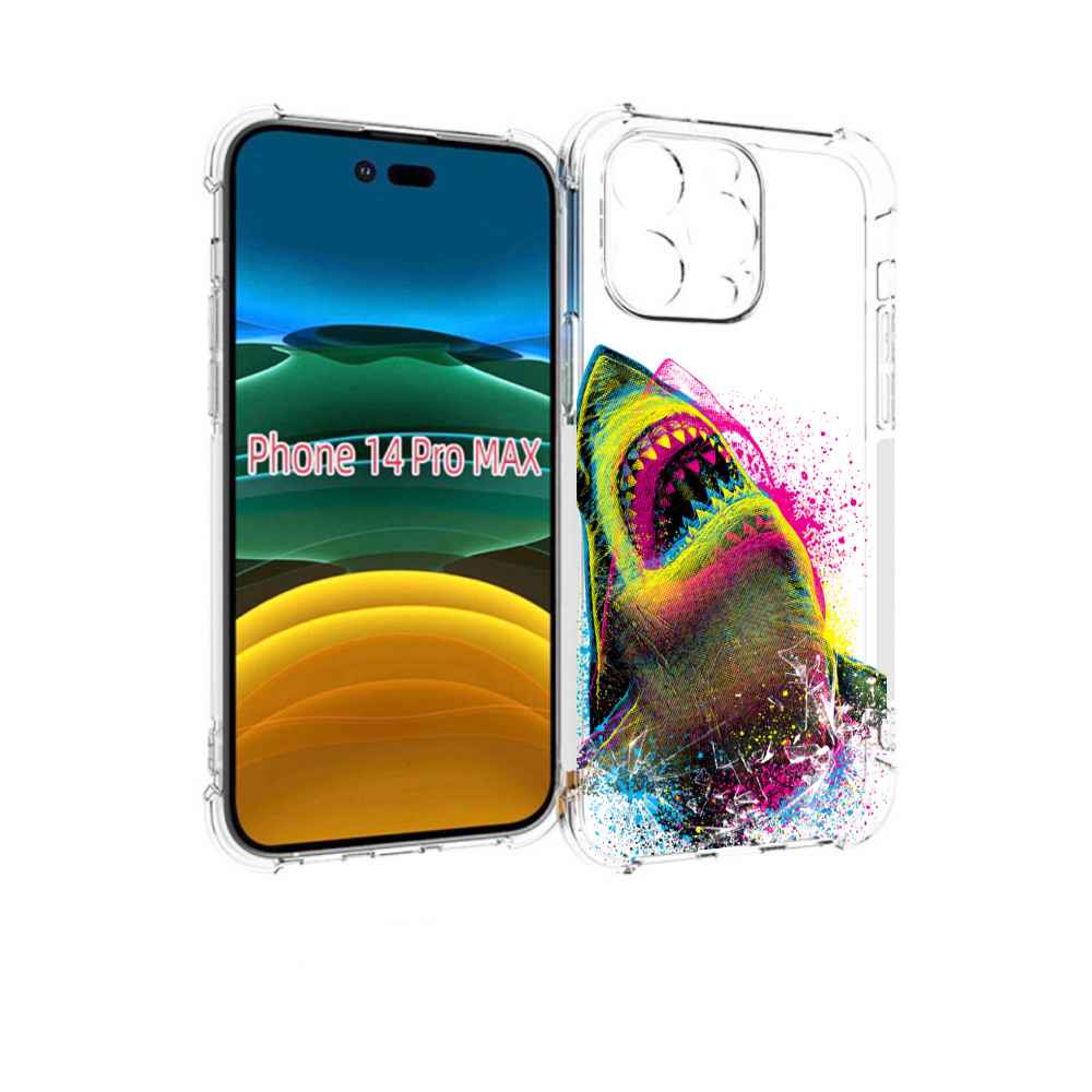 

Чехол MyPads челюсти-2 для iPhone 14 Pro Max, Прозрачный, Tocco