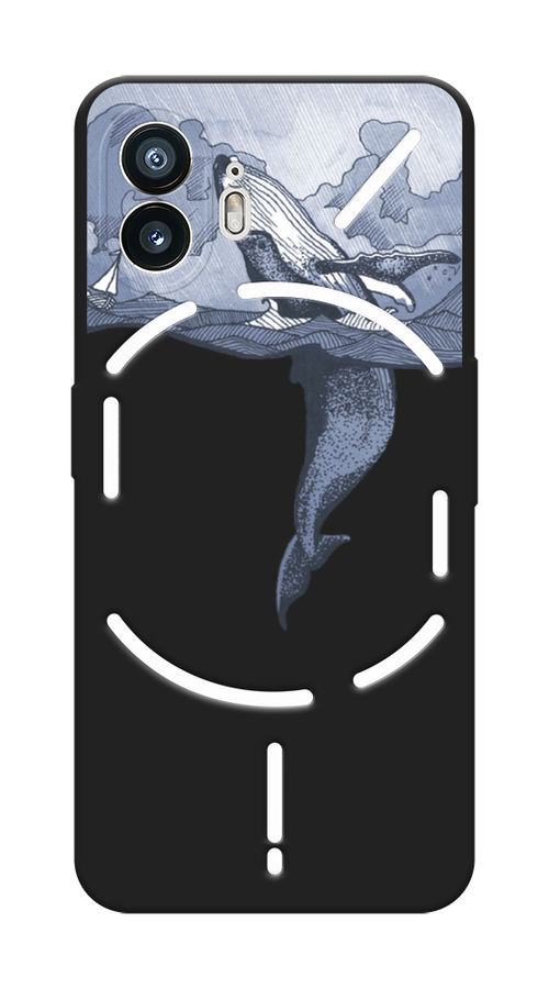 

Чехол Awog на Nothing Phone (2) "Два измерения", Голубой;черный;прозрачный, 3300252-1