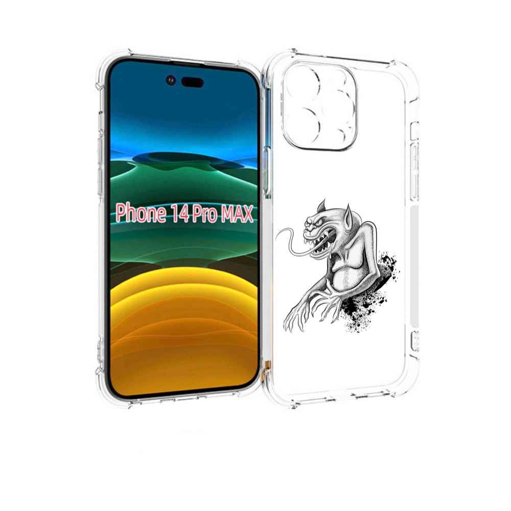 

Чехол MyPads черт для iPhone 14 Pro Max, Прозрачный, Tocco