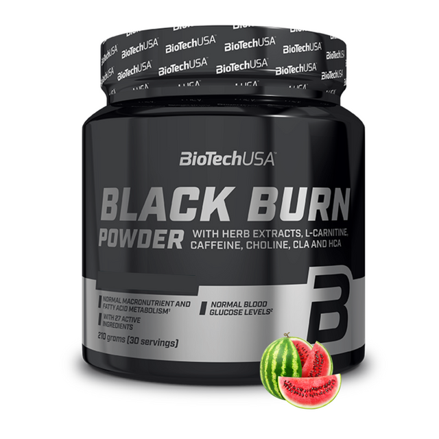 Предтренировочный комплекс BioTechUSA Black Burn 210 г, арбуз