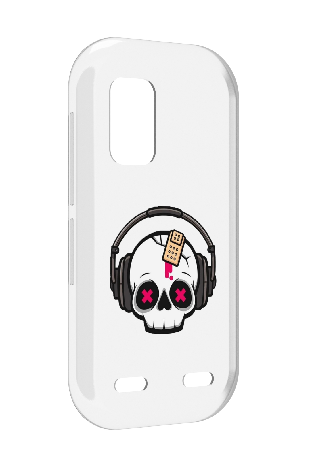

Чехол MyPads черепок в наушниках для UleFone Armor X10 / X10 Pro, Прозрачный, Tocco