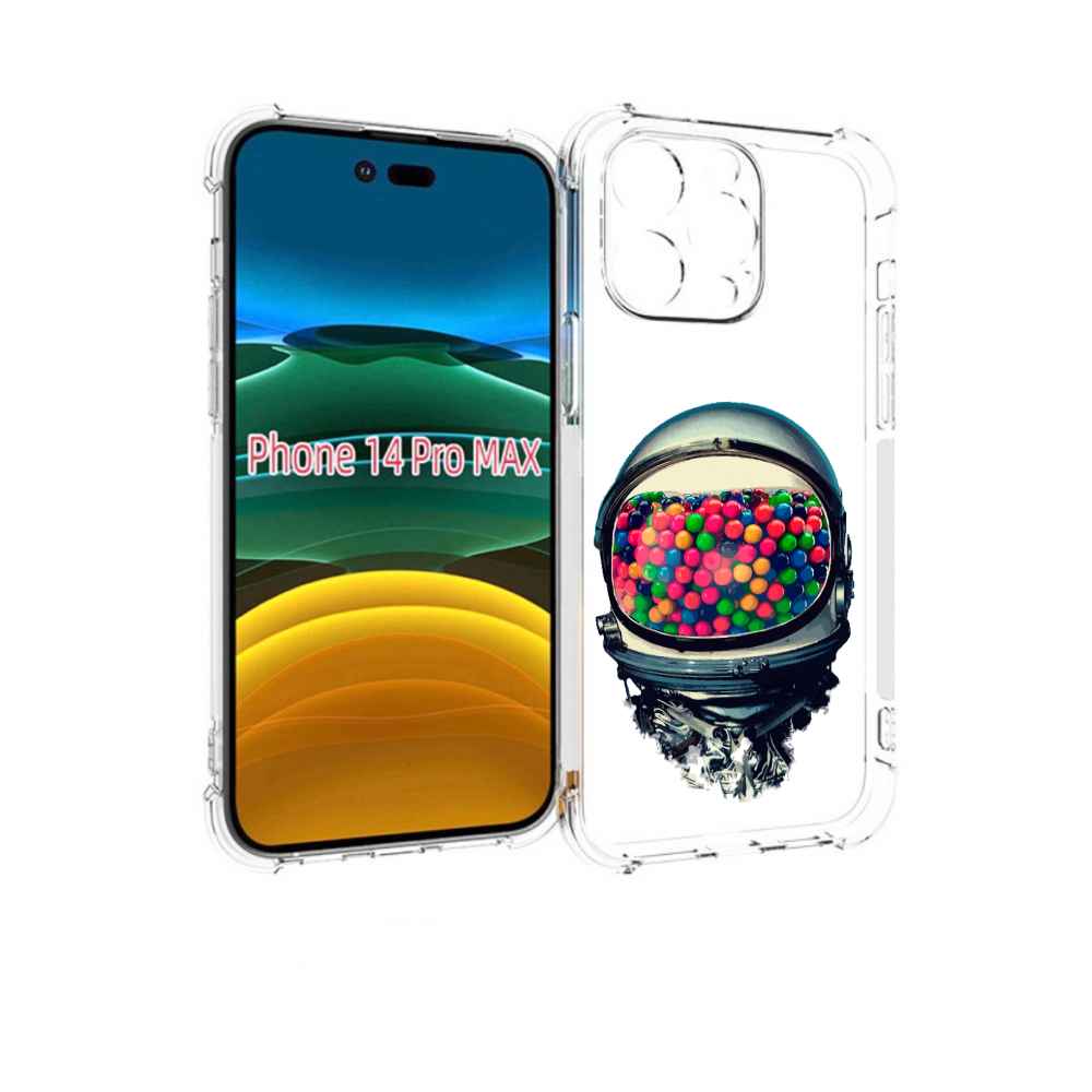 

Чехол MyPads шлем космонавта для iPhone 14 Pro Max, Прозрачный, Tocco