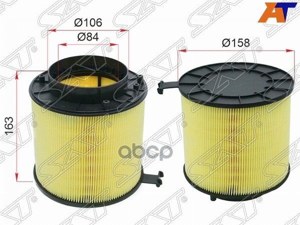 

Фильтр Воздушный Audi Q5 08-17/A5/S5 07-16/A4/S4 07-14 SAT ST8K0133843D