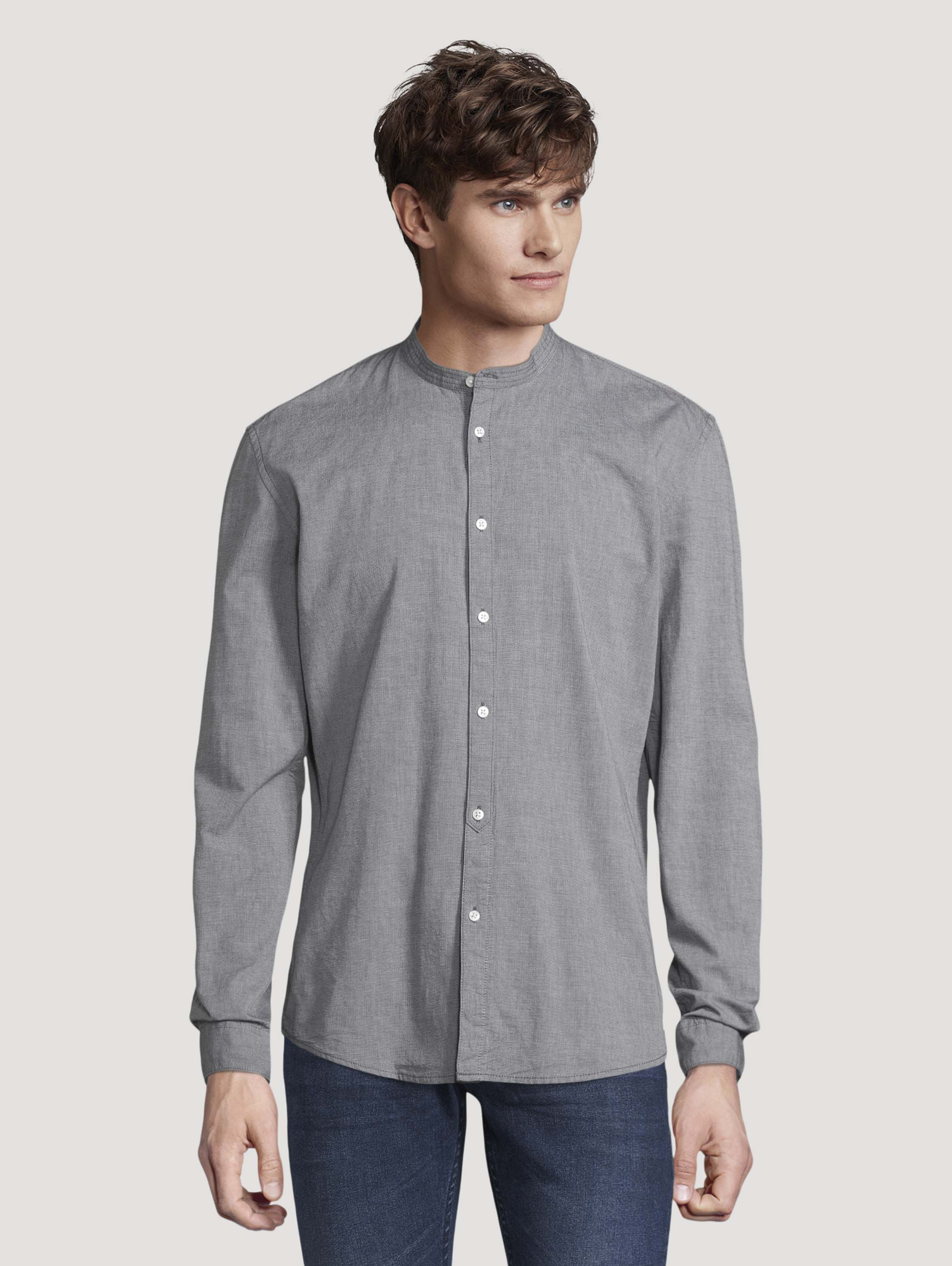 

Рубашка мужская TOM TAILOR 1026879 серая XXL, 1026879