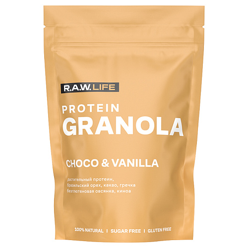 

Гранола протеиновая Raw Life PROTEIN GRANOLA CHOCO & VANILLA, 220 г
