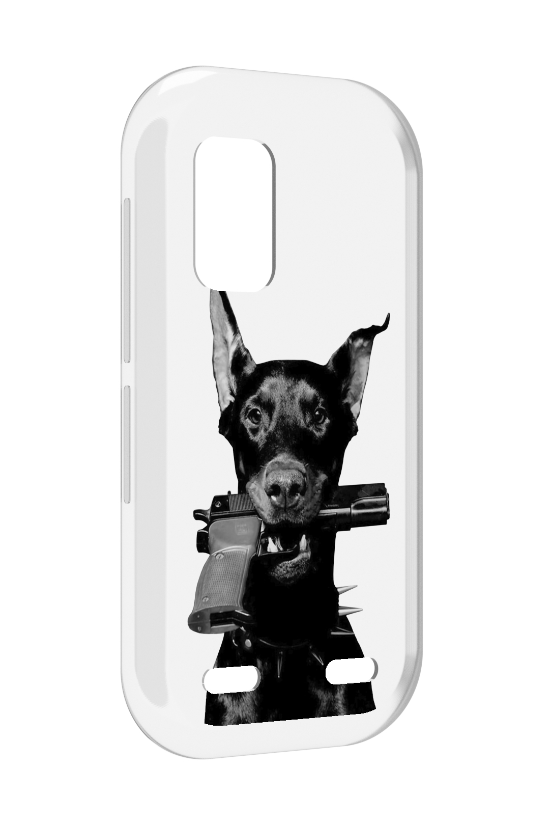 

Чехол MyPads доберман с пистолетом для UleFone Armor X10 / X10 Pro, Прозрачный, Tocco