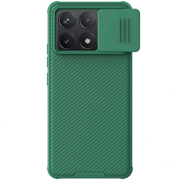 

Чехол Nillkin CamShield Pro для Poco F6 Pro, Xiaomi Redmi K70/K70 Pro, Зеленый