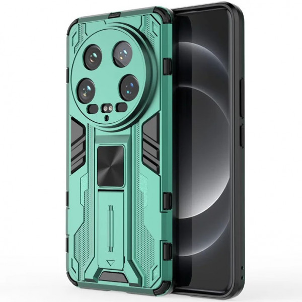 

Чехол-подставка RosCase Galvatron для Xiaomi Mi 14 Ultra, Зеленый