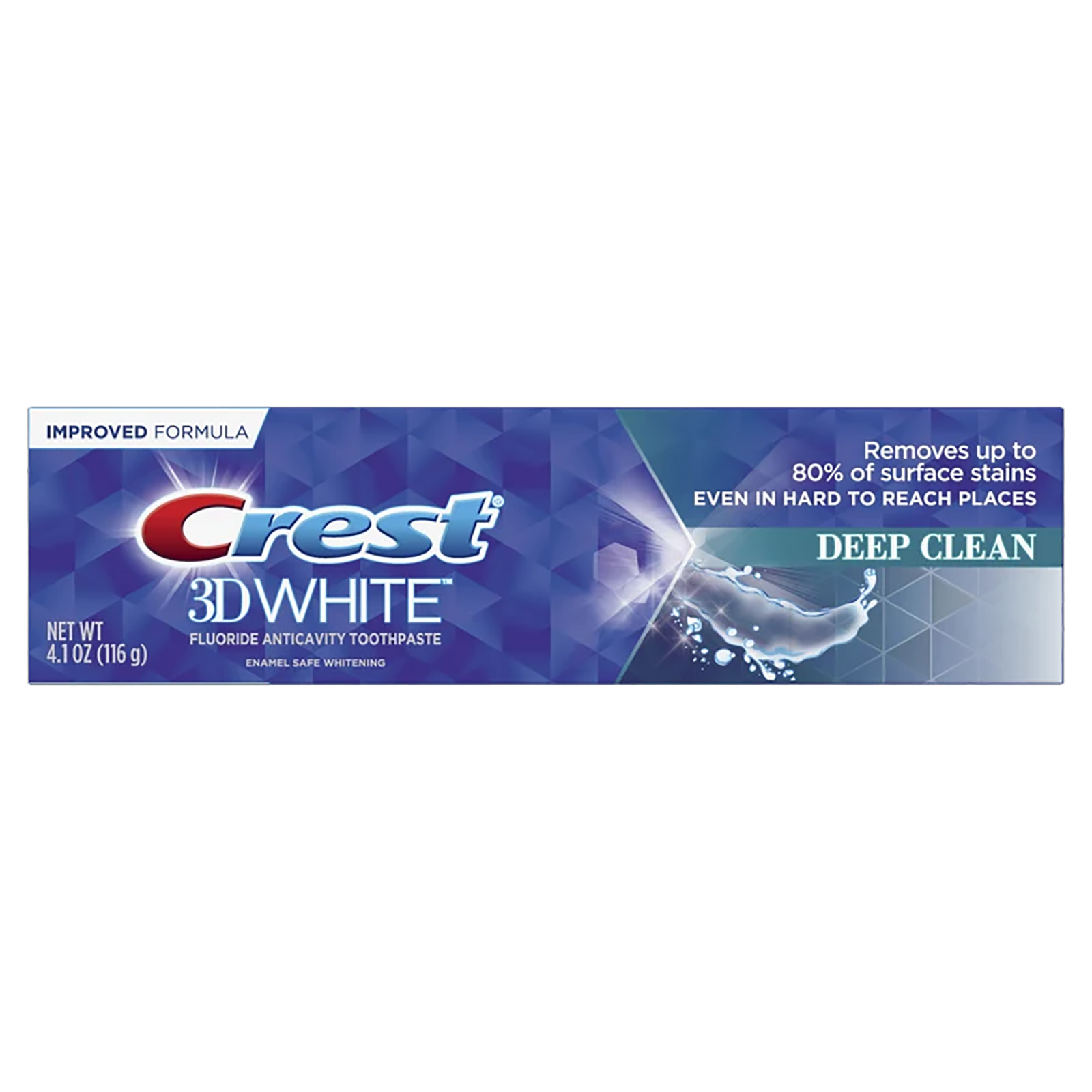 фото Отбеливающая зубная паста crest 3d white deep clean, 116 г